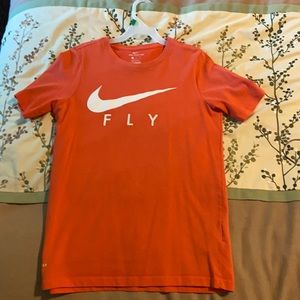 Orange Nike shirt